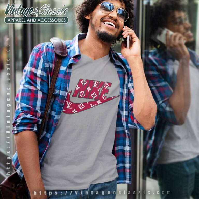 Nike Louis Vuitton Logo Shirt V Neck TShirt Nike Louis Vuitton Logo Shirt V Neck TShirt