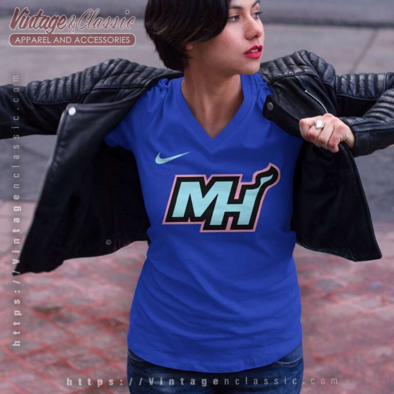 Nike Miami Heat Nike City Edition V Neck TShirt Nike Miami Heat Nike City Edition V Neck TShirt
