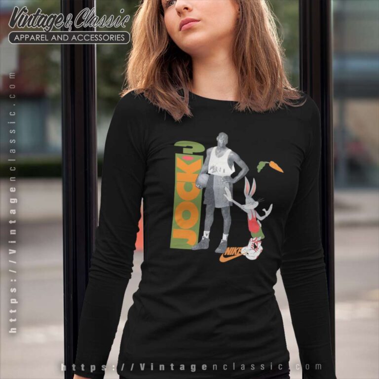 Nike Michael Jordan Bugs Bunny Whats Up Jock Long Sleeve Tee Nike Michael Jordan Bugs Bunny Whats Up Jock Long Sleeve Tee