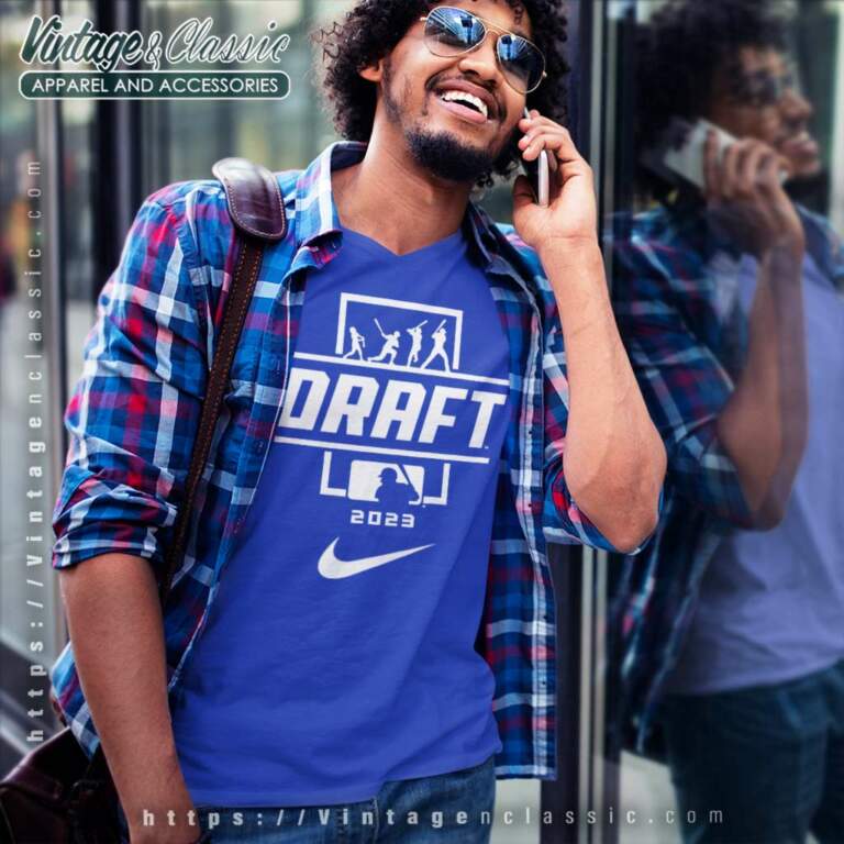 Nike Mlb Draft 2023 Logo V Neck TShirt Nike Mlb Draft 2023 Logo V Neck TShirt