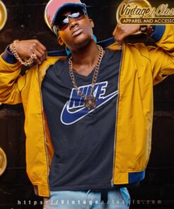 Nike Navy Blue Logo V Neck TShirt