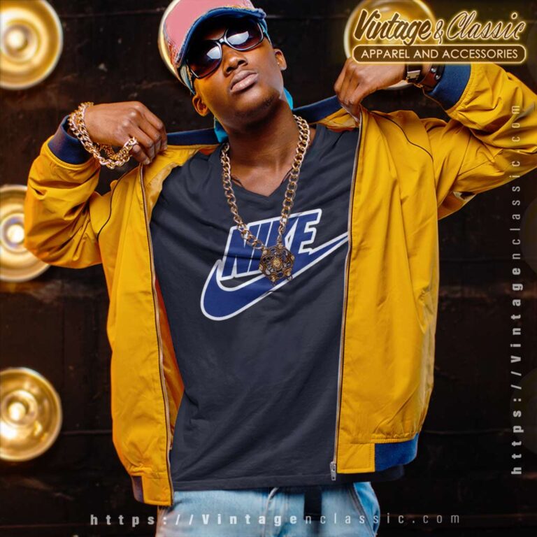 Nike Navy Blue Logo V Neck TShirt Nike Navy Blue Logo V Neck TShirt