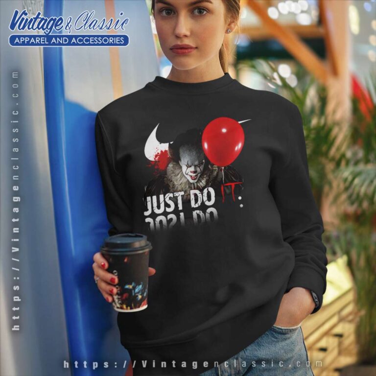 Nike Pennywise Just Do It Halloween Sweatshirt Nike Pennywise Just Do It Halloween Sweatshirt