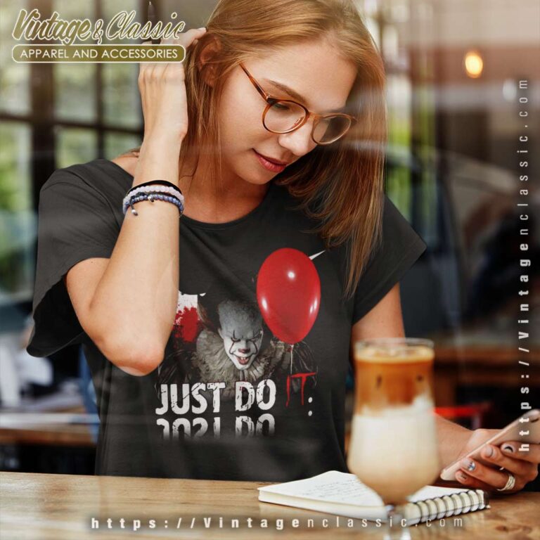 Nike Pennywise Just Do It Halloween Women TShirt Nike Pennywise Just Do It Halloween Women TShirt