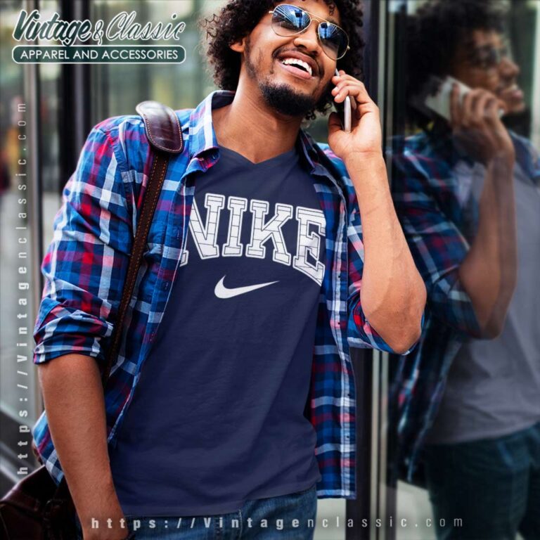 Nike Horizontal Stripe Logo V Neck TShirt Nike Horizontal Stripe Logo V Neck TShirt