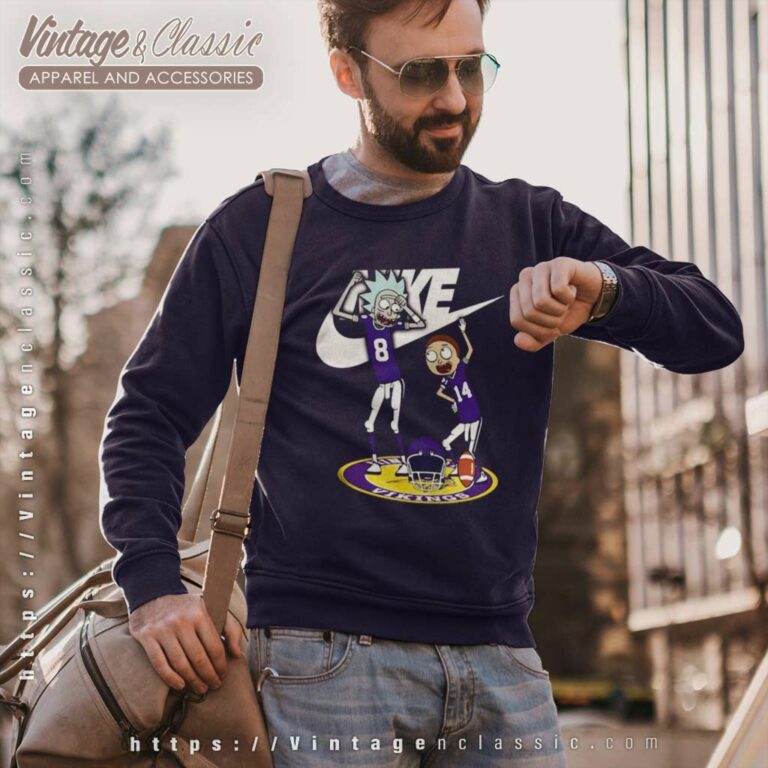 Nike Rick And Morty Minnesota Vikings Sweatshirt Nike Rick And Morty Minnesota Vikings Sweatshirt