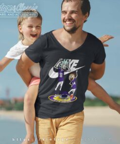 Nike Rick And Morty Minnesota Vikings V Neck TShirt