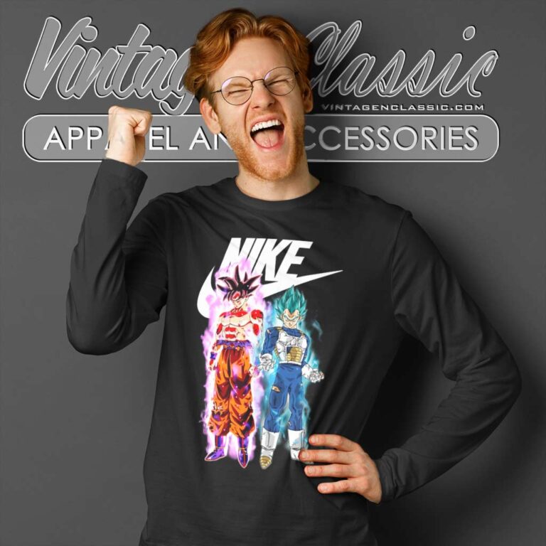 Nike Son Goku And Vegeta Dragon Ball Super Long Sleeve Tee Nike Son Goku And Vegeta Dragon Ball Super Long Sleeve Tee