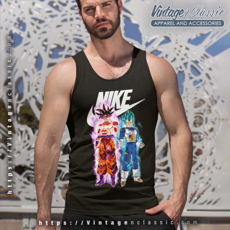 Nike Son Goku And Vegeta Dragon Ball Super Tank Top Racerback Nike Son Goku And Vegeta Dragon Ball Super Tank Top Racerback