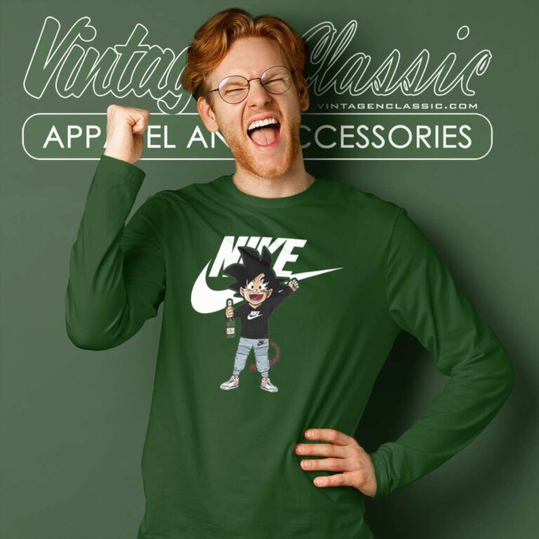 Nike Songoku Dragon Ball Funny Long Sleeve Tee Nike Songoku Dragon Ball Funny Long Sleeve Tee