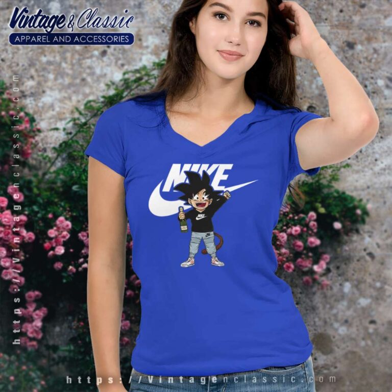 Nike Songoku Dragon Ball Funny V Neck TShirt Nike Songoku Dragon Ball Funny V Neck TShirt