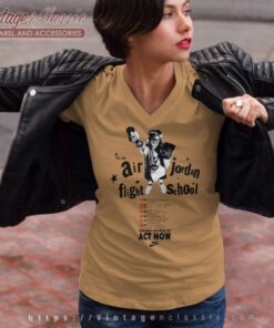 Nike Spike Lee Air Jordan Flight School Michael Jordan V Neck TShirt