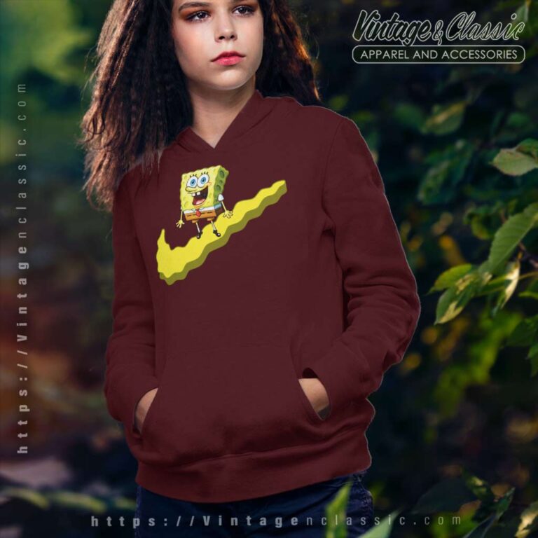 Nike Spongebob Collab Parody Funny Hoodie Nike Spongebob Collab Parody Funny Hoodie
