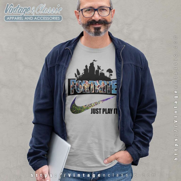 Nike Swoosh Logo Fortnite Just Play It Long Sleeve Tee Nike Swoosh Logo Fortnite Just Play It Long Sleeve Tee