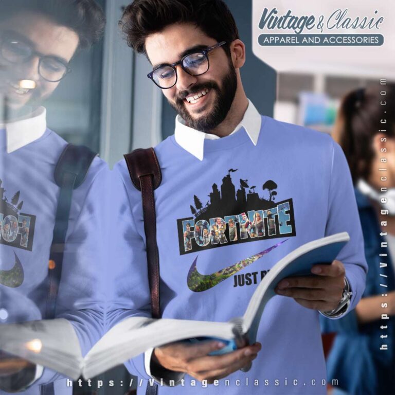 Nike Swoosh Logo Fortnite Just Play It Sweatshirt Nike Swoosh Logo Fortnite Just Play It Sweatshirt