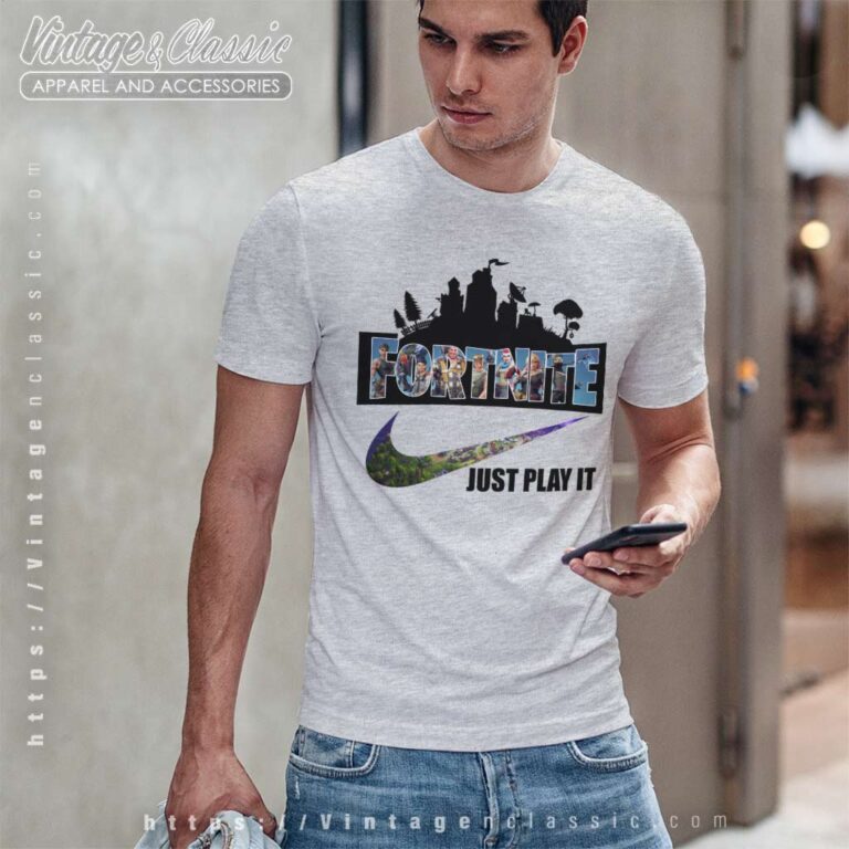 Nike Swoosh Logo Fortnite Just Play It T Shirt Nike Swoosh Logo Fortnite Just Play It T Shirt