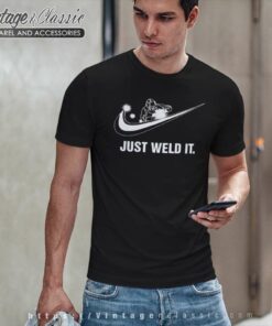 Nike Swoosh Logo Just Weld It T Shirt