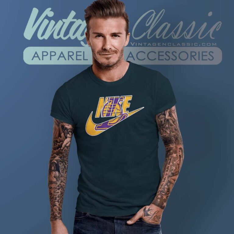 Nike Swoosh Los Angeles Lakers T Shirt Nike Swoosh Los Angeles Lakers T Shirt