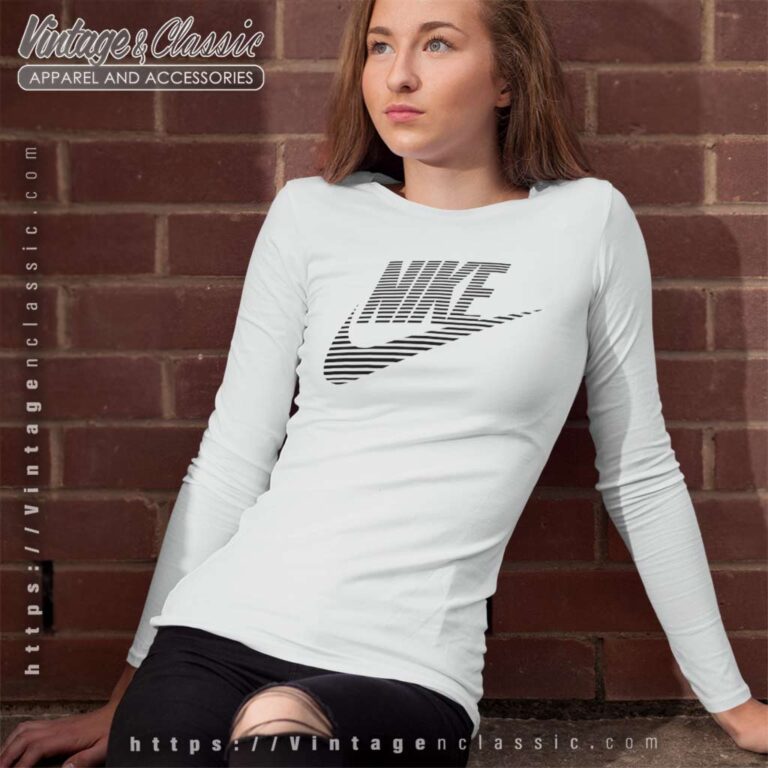 Nike Swoosh Speed Lines Logo Long Sleeve Tee Nike Swoosh Speed Lines Logo Long Sleeve Tee