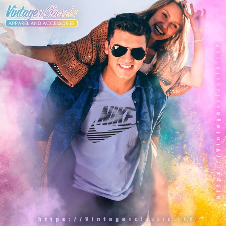 Nike Swoosh Speed Lines Logo V Neck TShirt Nike Swoosh Speed Lines Logo V Neck TShirt