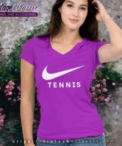Nike Tennis Swoosh V Neck TShirt