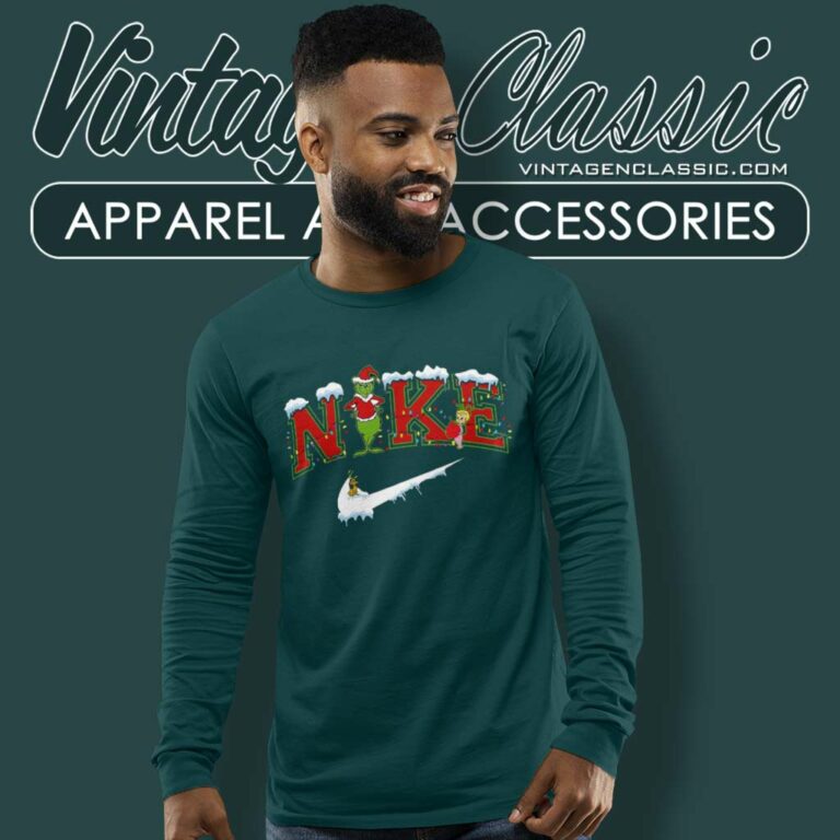 Nike X Grinch Snowman Christmas Long Sleeve Tee Nike X Grinch Snowman Christmas Long Sleeve Tee