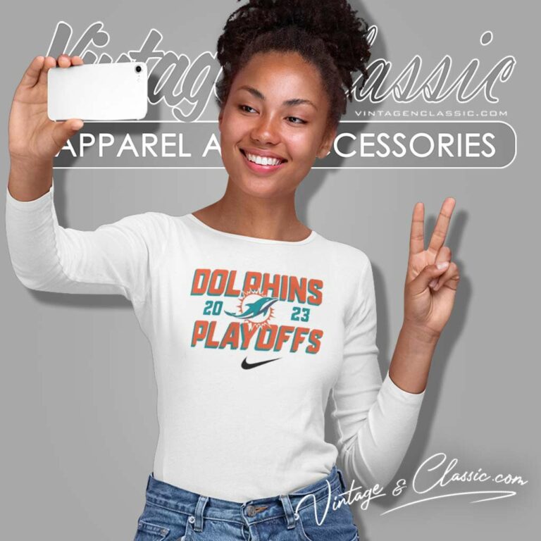 Nike X Miami Dolphins 2023 Playoffs Nfl Long Sleeve Tee Nike X Miami Dolphins 2023 Playoffs Nfl Long Sleeve Tee