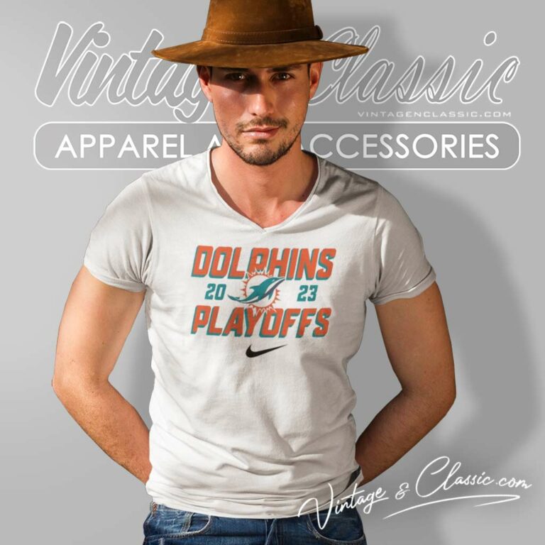 Nike X Miami Dolphins 2023 Playoffs Nfl V Neck TShirt Nike X Miami Dolphins 2023 Playoffs Nfl V Neck TShirt