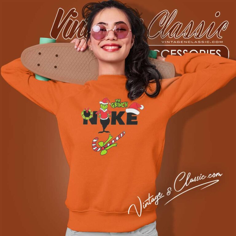 Nike X The Grinch Santa Christmas Parody Sweatshirt Nike X The Grinch Santa Christmas Parody Sweatshirt