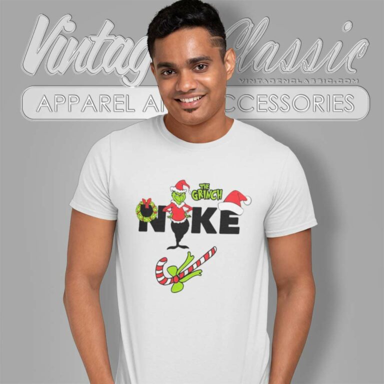 Nike X The Grinch Santa Christmas Parody T Shirt Nike X The Grinch Santa Christmas Parody T Shirt
