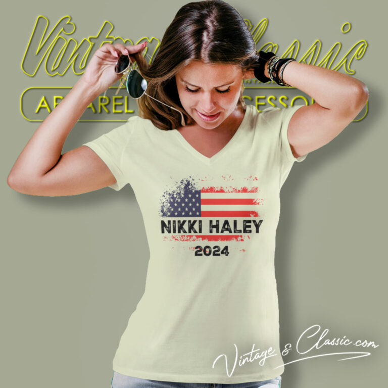 Nikki Haley 2024 Shirt Presidential Election V Neck TShirt Nikki Haley 2024 Shirt Presidential Election V Neck TShirt