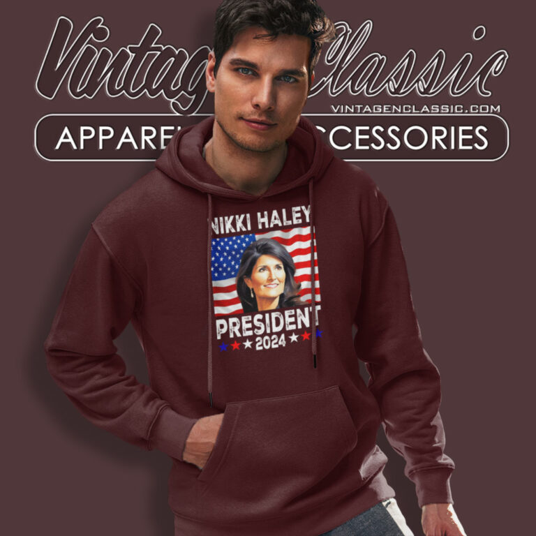 Nikki Haley President Flag Hoodie Nikki Haley President Flag Hoodie