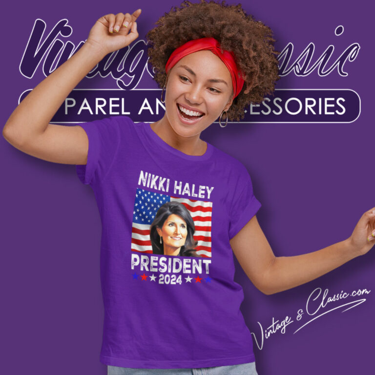 Nikki Haley President Flag Women T Shirt Nikki Haley President Flag Women T Shirt