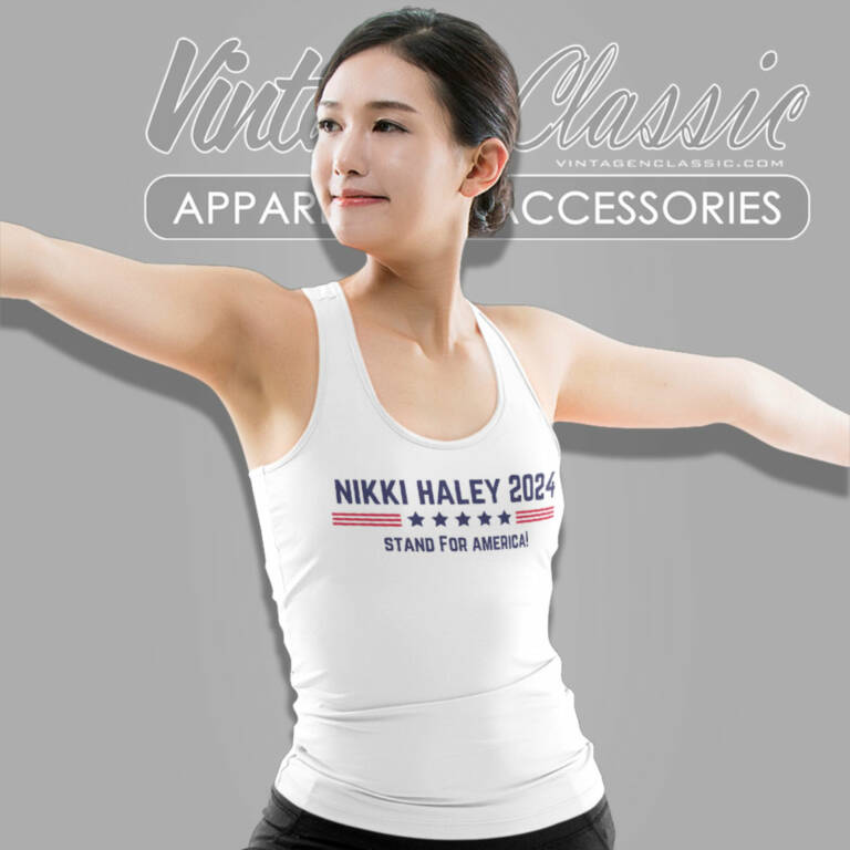 Nikki Haley Shirt Stand For America Tank Top Racerback Nikki Haley Shirt Stand For America Tank Top Racerback
