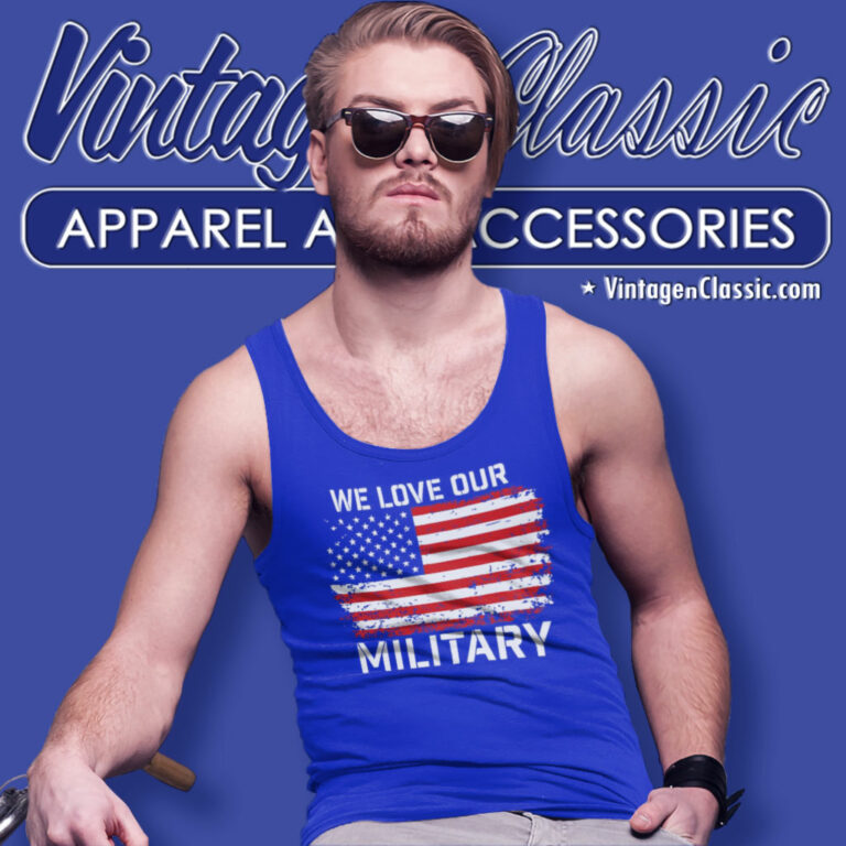 Nikki Haley We Love Our Military Tank Top Racerback Nikki Haley We Love Our Military Tank Top Racerback