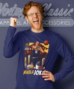 Nikola Jokic Art Nba Player Long Sleeve Tee