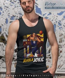 Nikola Jokic Art Nba Player Tank Top Racerback