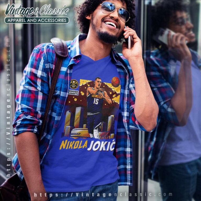 Nikola Jokic Art Nba Player V Neck TShirt Nikola Jokic Art Nba Player V Neck TShirt