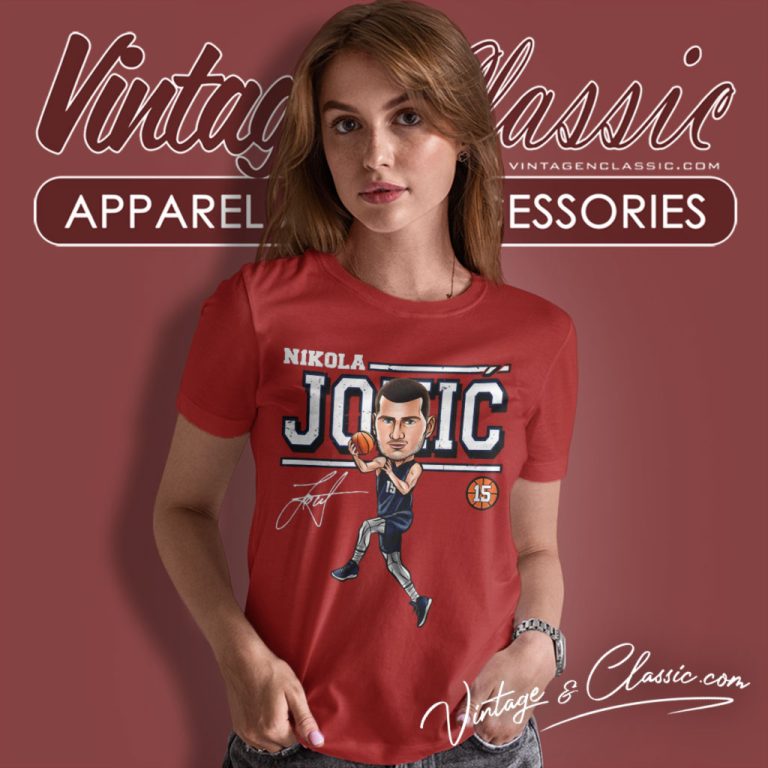 Nikola Jokic Cartoon Denver Nuggets Player Women T Shirt Nikola Jokic Cartoon Denver Nuggets Player Women T Shirt