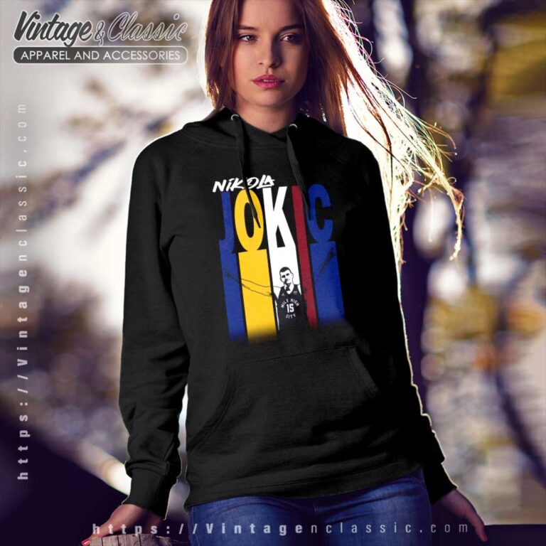 Nikola Jokic Color Stripes Nba Hoodie Nikola Jokic Color Stripes Nba Hoodie