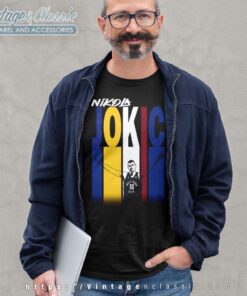 Nikola Jokic Color Stripes Nba Long Sleeve Tee