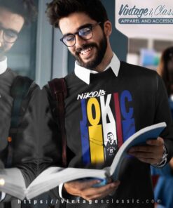Nikola Jokic Color Stripes Nba Sweatshirt