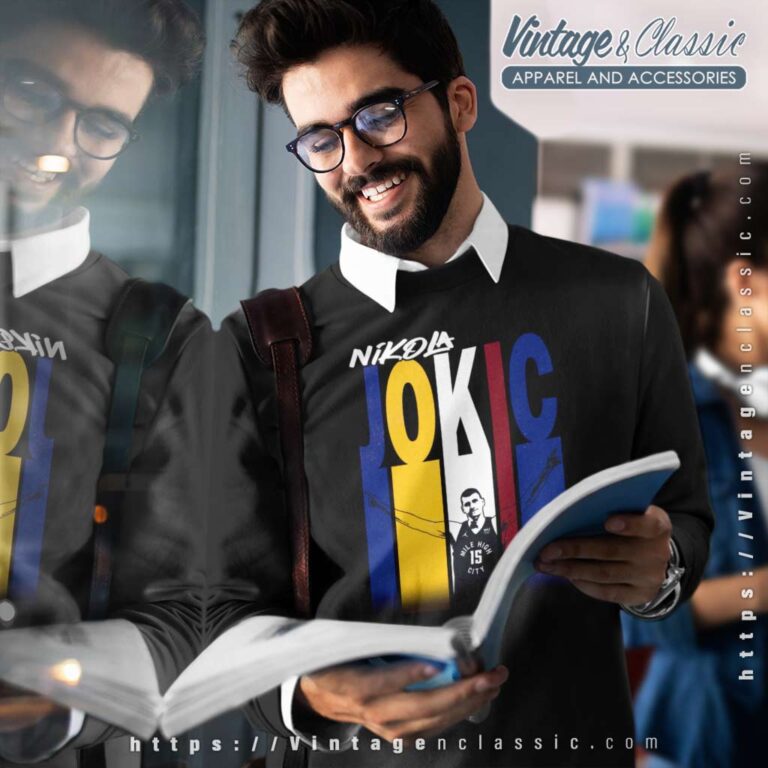 Nikola Jokic Color Stripes Nba Sweatshirt Nikola Jokic Color Stripes Nba Sweatshirt