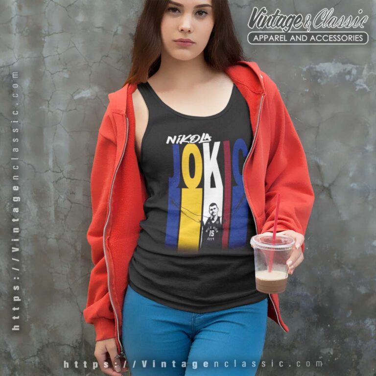 Nikola Jokic Color Stripes Nba Tank Top Racerback Nikola Jokic Color Stripes Nba Tank Top Racerback
