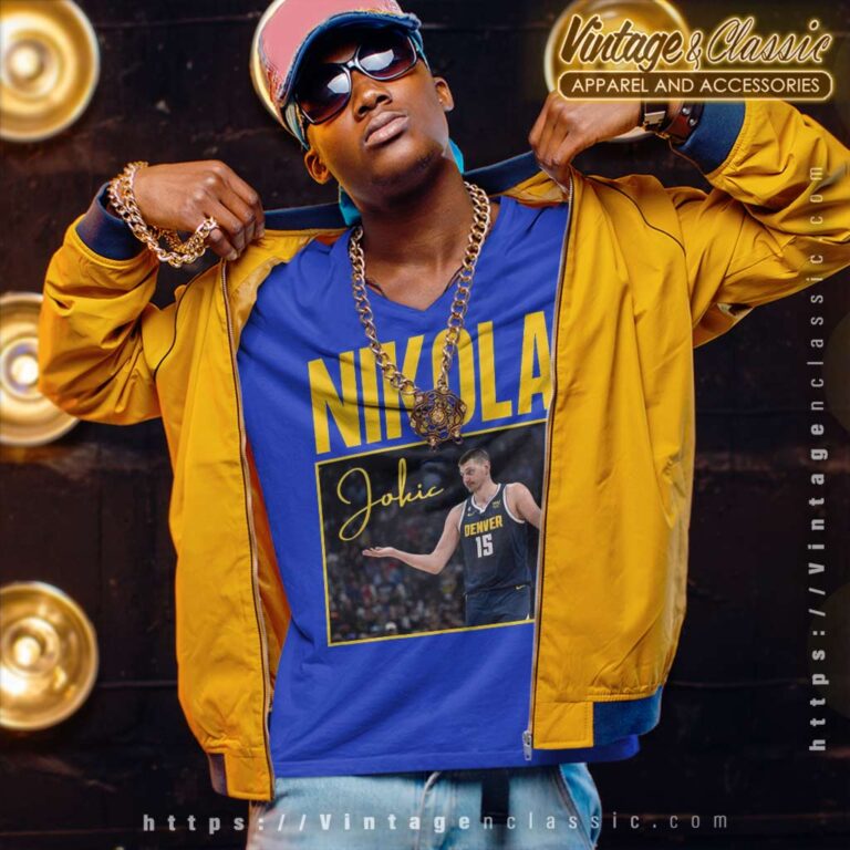 Nikola Jokic Denver Nuggets V Neck TShirt Nikola Jokic Denver Nuggets V Neck TShirt