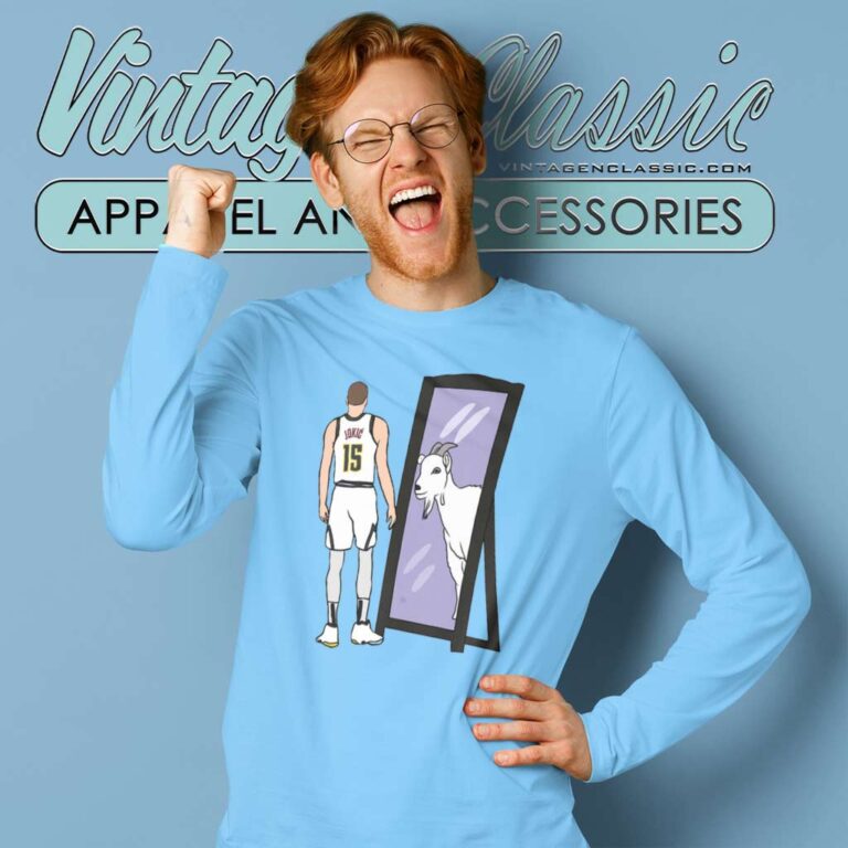 Nikola Jokic Mirror Goat Long Sleeve Tee Nikola Jokic Mirror Goat Long Sleeve Tee