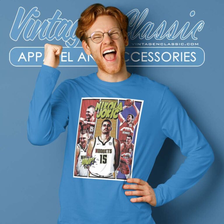 Nikola Jokic Mvp Denver Nuggets 2023 Long Sleeve Tee Nikola Jokic Mvp Denver Nuggets 2023 Long Sleeve Tee