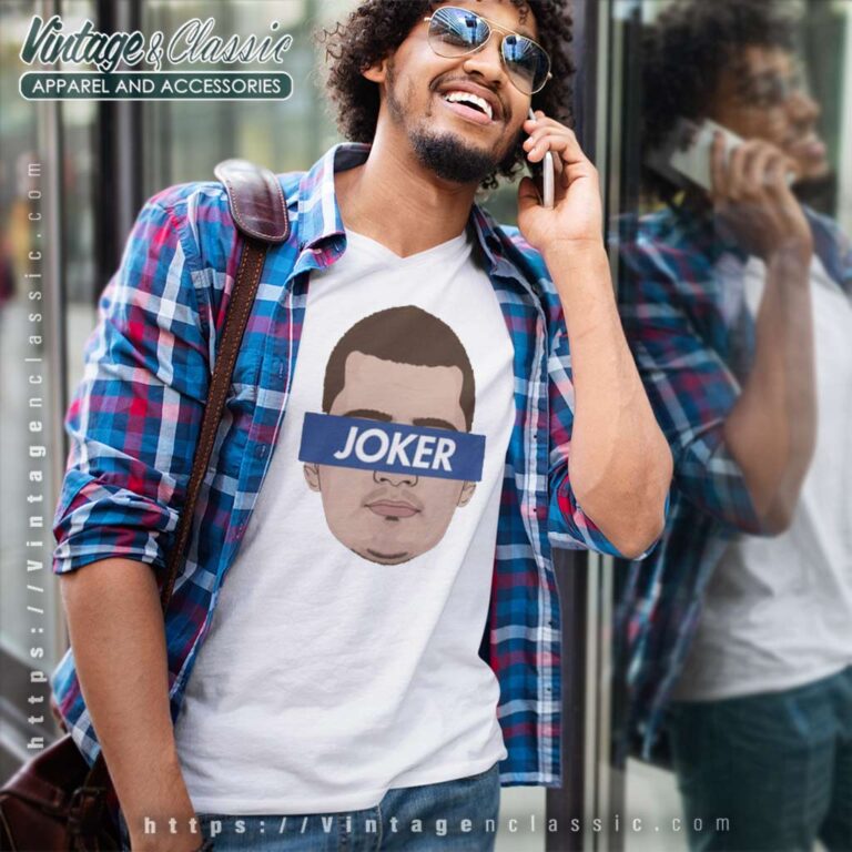 Nikola Jokic The Joker Denver Basketball Sports V Neck TShirt Nikola Jokic The Joker Denver Basketball Sports V Neck TShirt