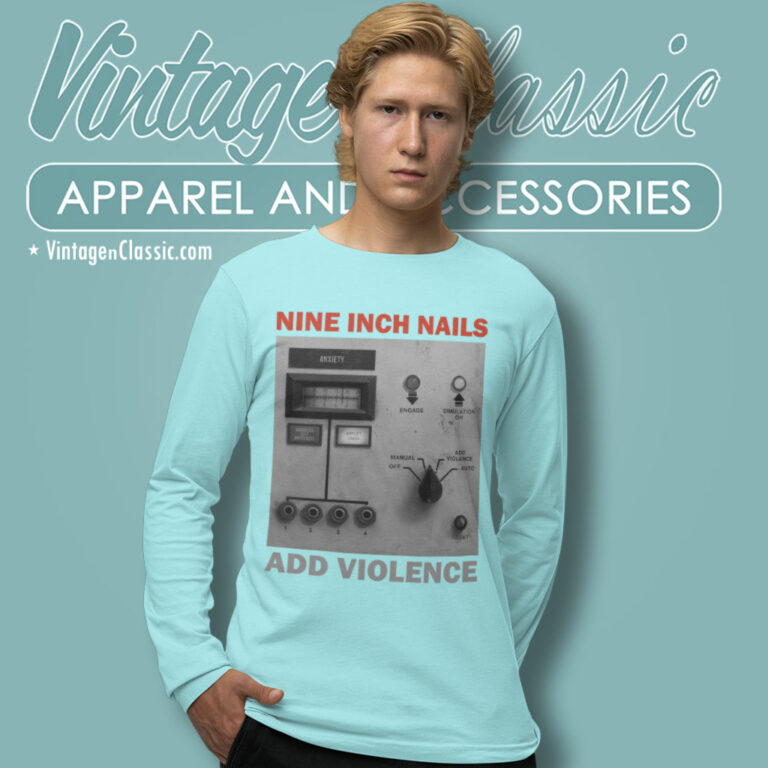 Nine Inch Nails Add Violence Long Sleeve Tee Nine Inch Nails Add Violence Long Sleeve Tee