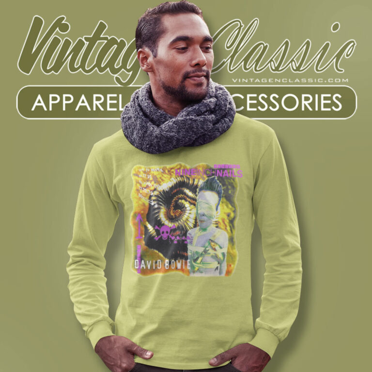 Nine Inch Nails David Bowie Long Sleeve Tee Nine Inch Nails David Bowie Long Sleeve Tee